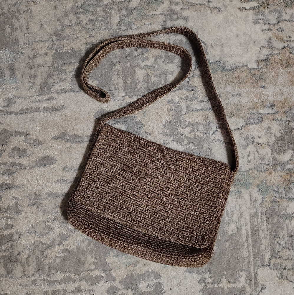The Sak Taupe Crochet Crossbody
